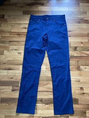 SOUTHERN PROPER Chino Pants Men's 32 x 34 Navy Flat Front Preppy Yuppie College